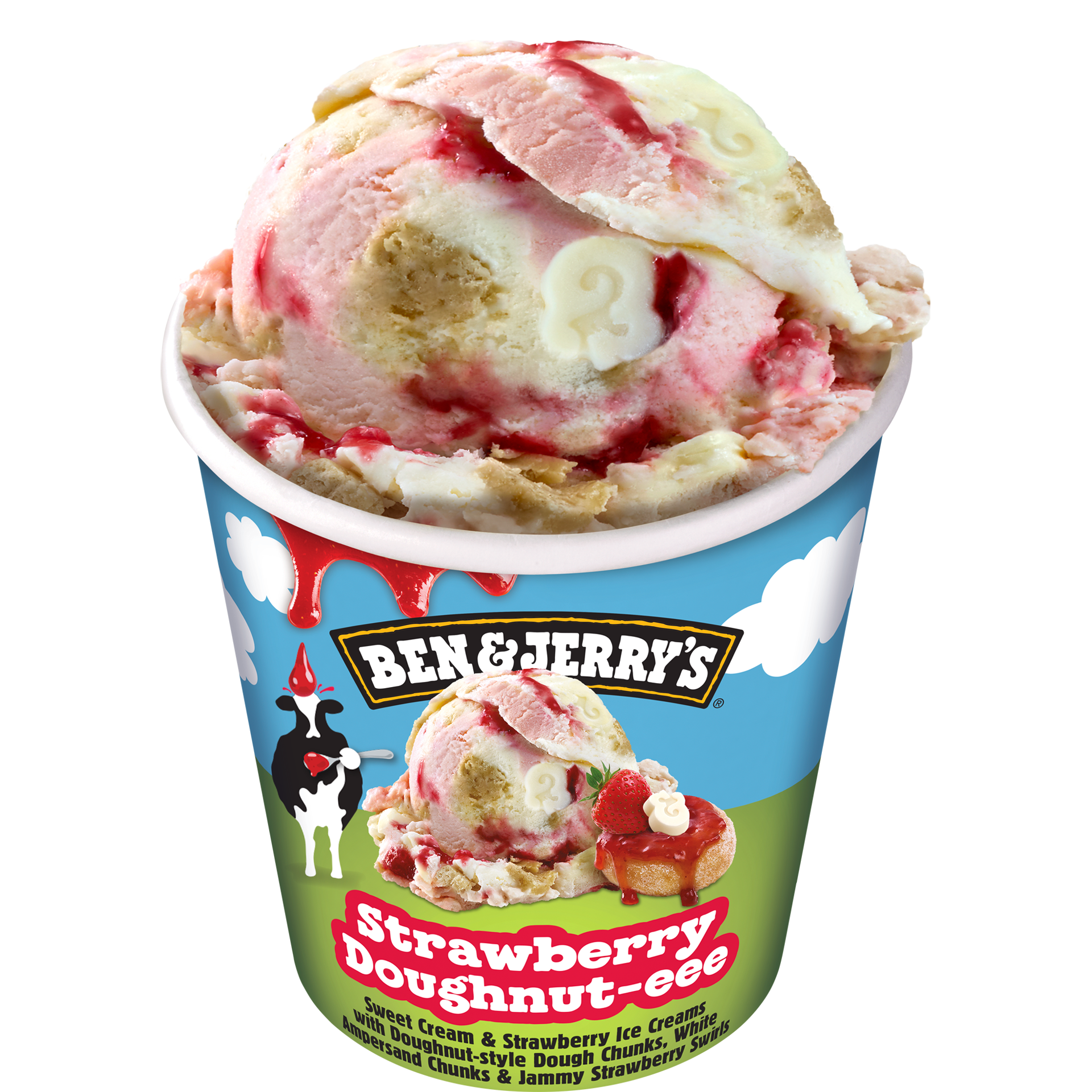 Strawberry Doughnut-eee Original Ice Cream Pints