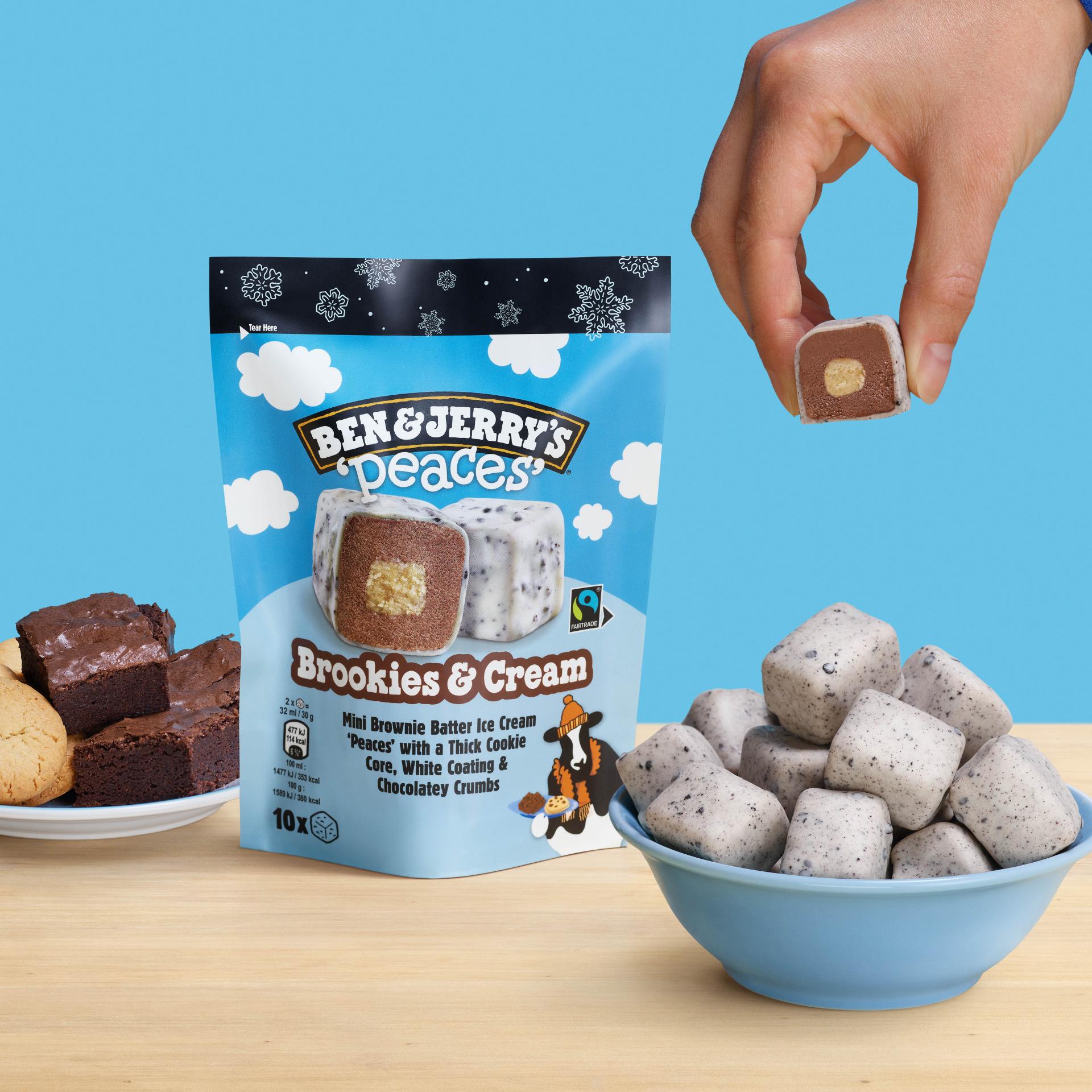 Brookies & Cream Peaces Original Ice Cream bag