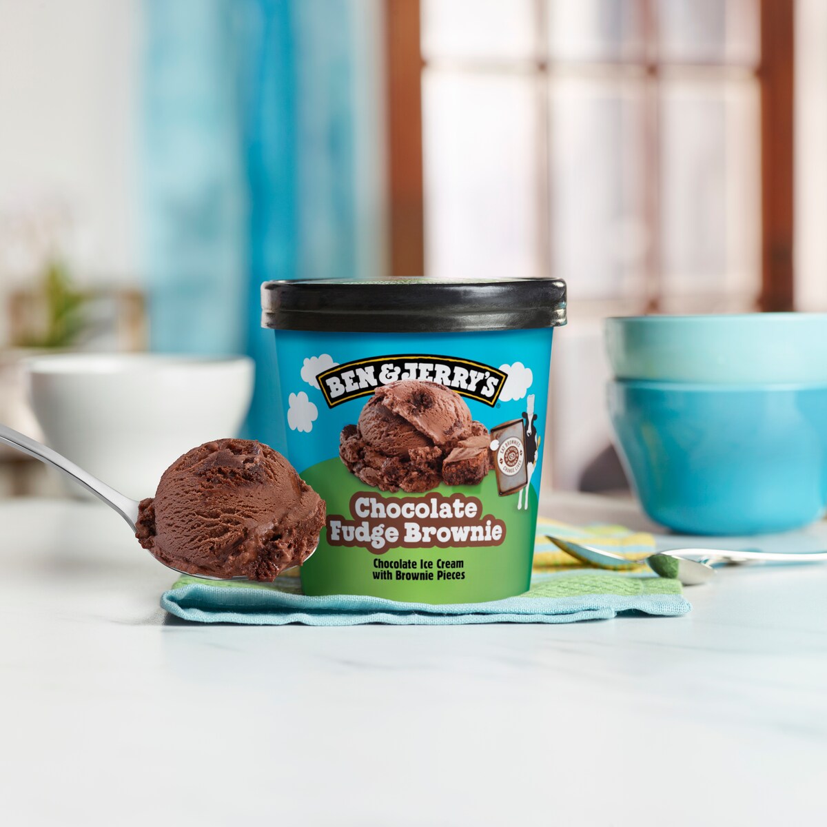 Chocolate Fudge Brownie Ice Cream - Pint 3 / 4