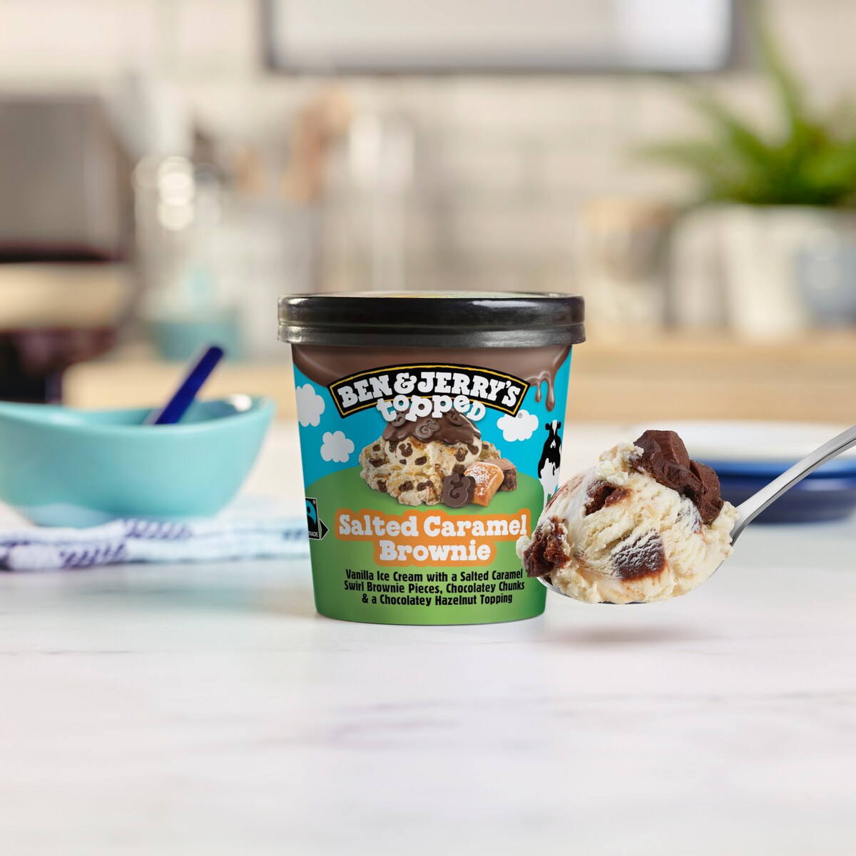 Salted Caramel Brownie Topped - Pint 3 / 4