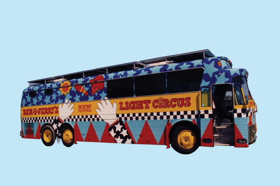Touringbus van Ben & Jerry's